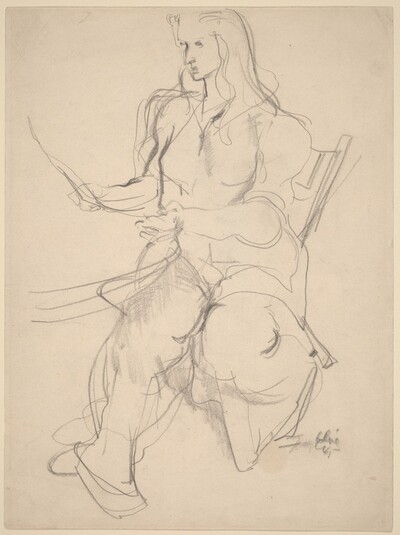 Seated Women Facing Left [recto]