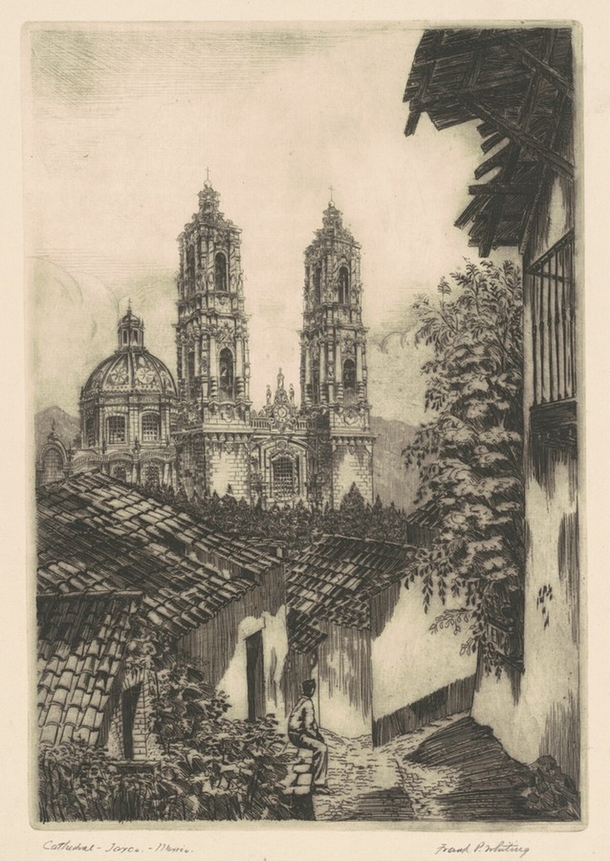 Cathedral—Taxco—Mexico by Frank P. Whiting