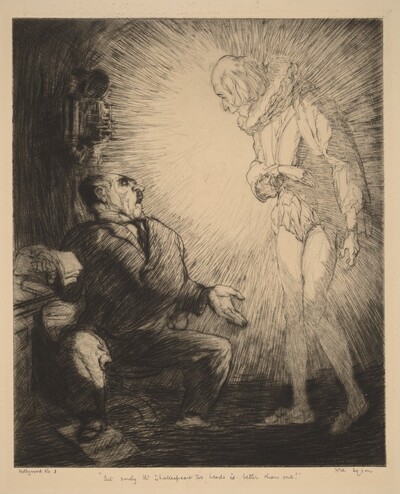 "But surely, Mr. Shakespeare, two heads is better than one"