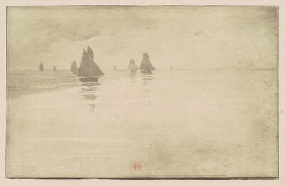 Boats in a Morning Fog