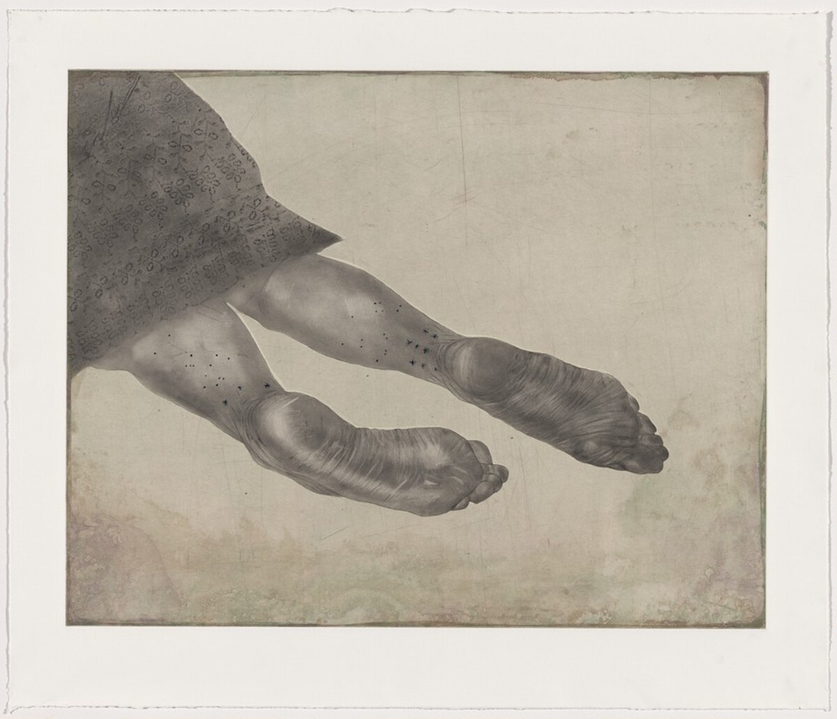 Still [working proof 5] by Kiki Smith