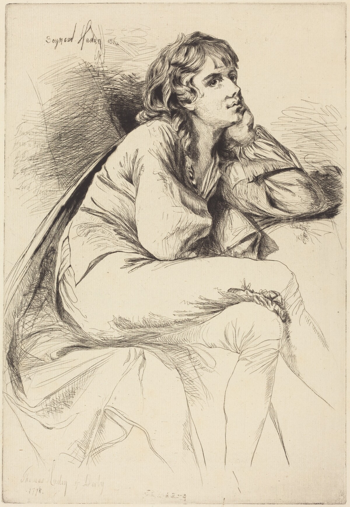 Thomas Haden of Derby by Francis Seymour Haden after Joseph Wright