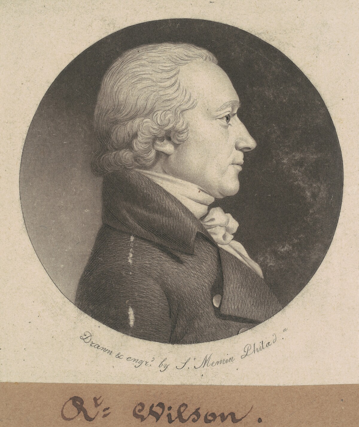 Robert Wilson by Charles B. J. Févret de Saint-Mémin