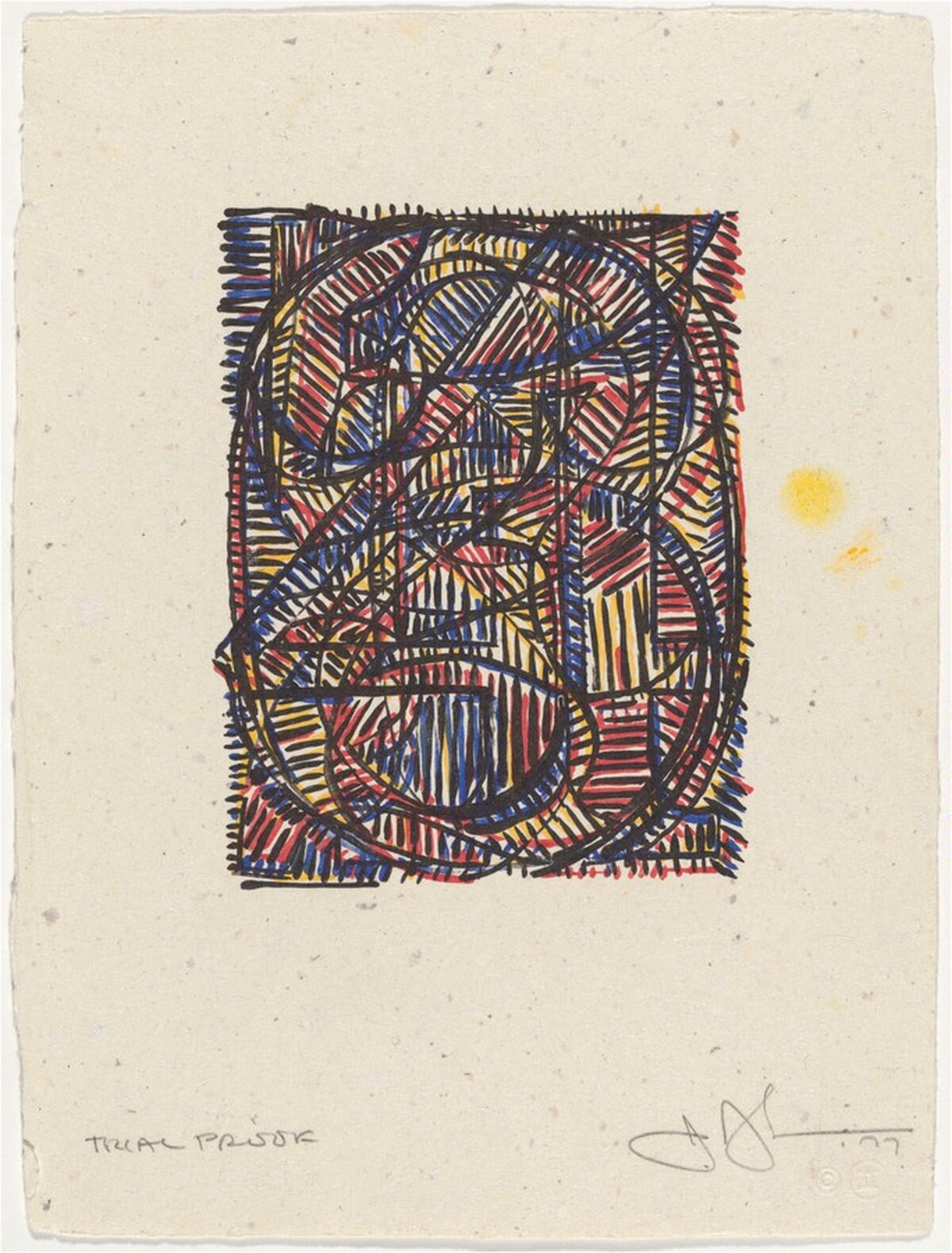 0 through 9 [trial proof] by Jasper Johns