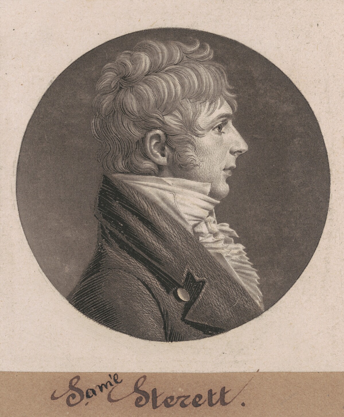 S. Sterett by Charles B. J. Févret de Saint-Mémin