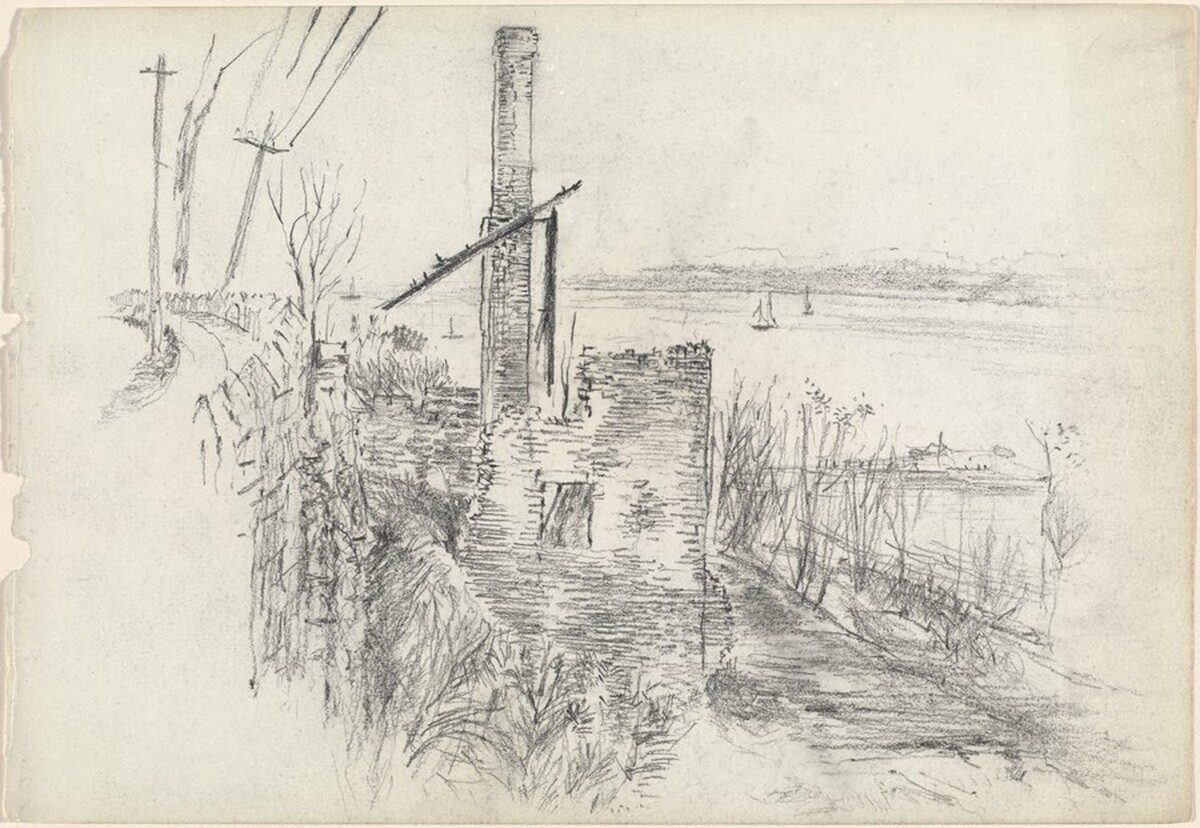 Mill Ruins along the Hudson by John Marin