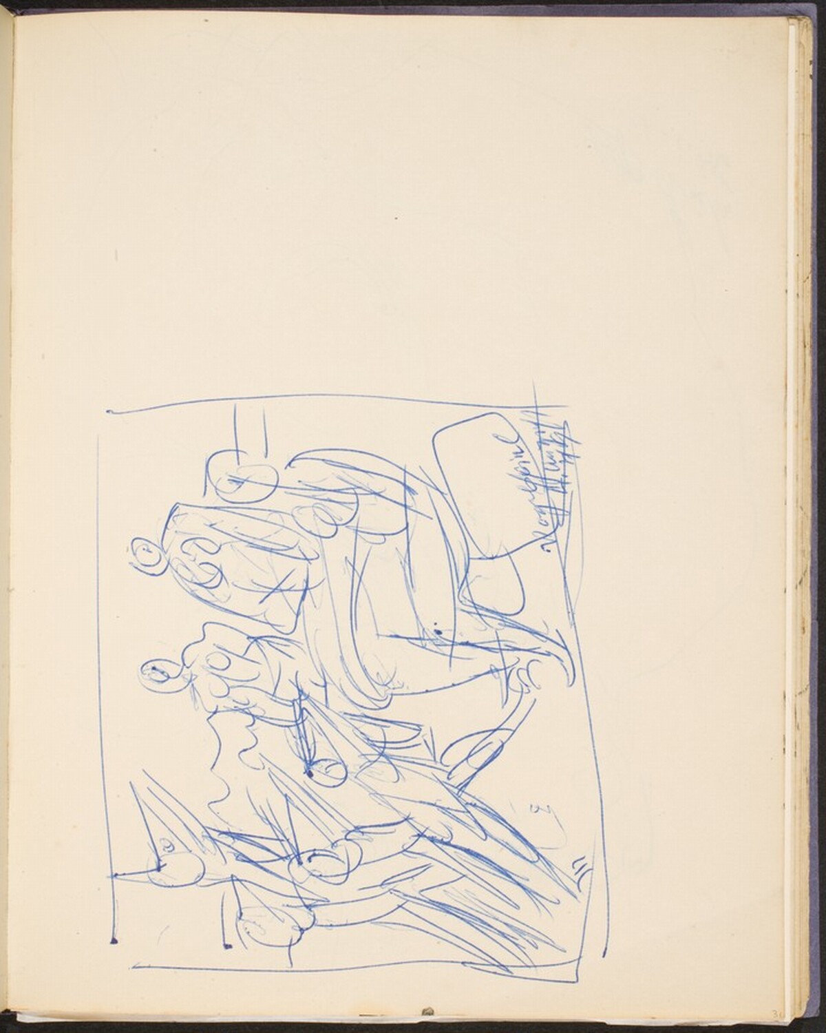 Entwurf zu "Vogelspiel" (Sketch for "Birdplay") [p. 31] by Max Beckmann