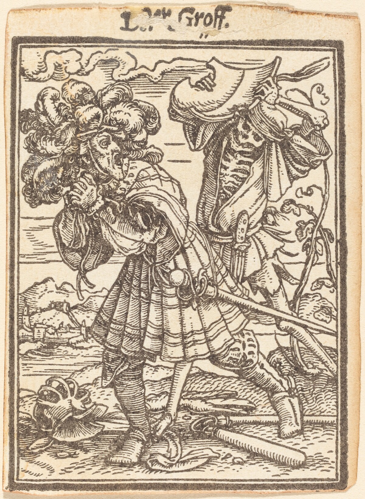 Der Groff (The Count) by Hans Lützelburger after Hans Holbein the Younger