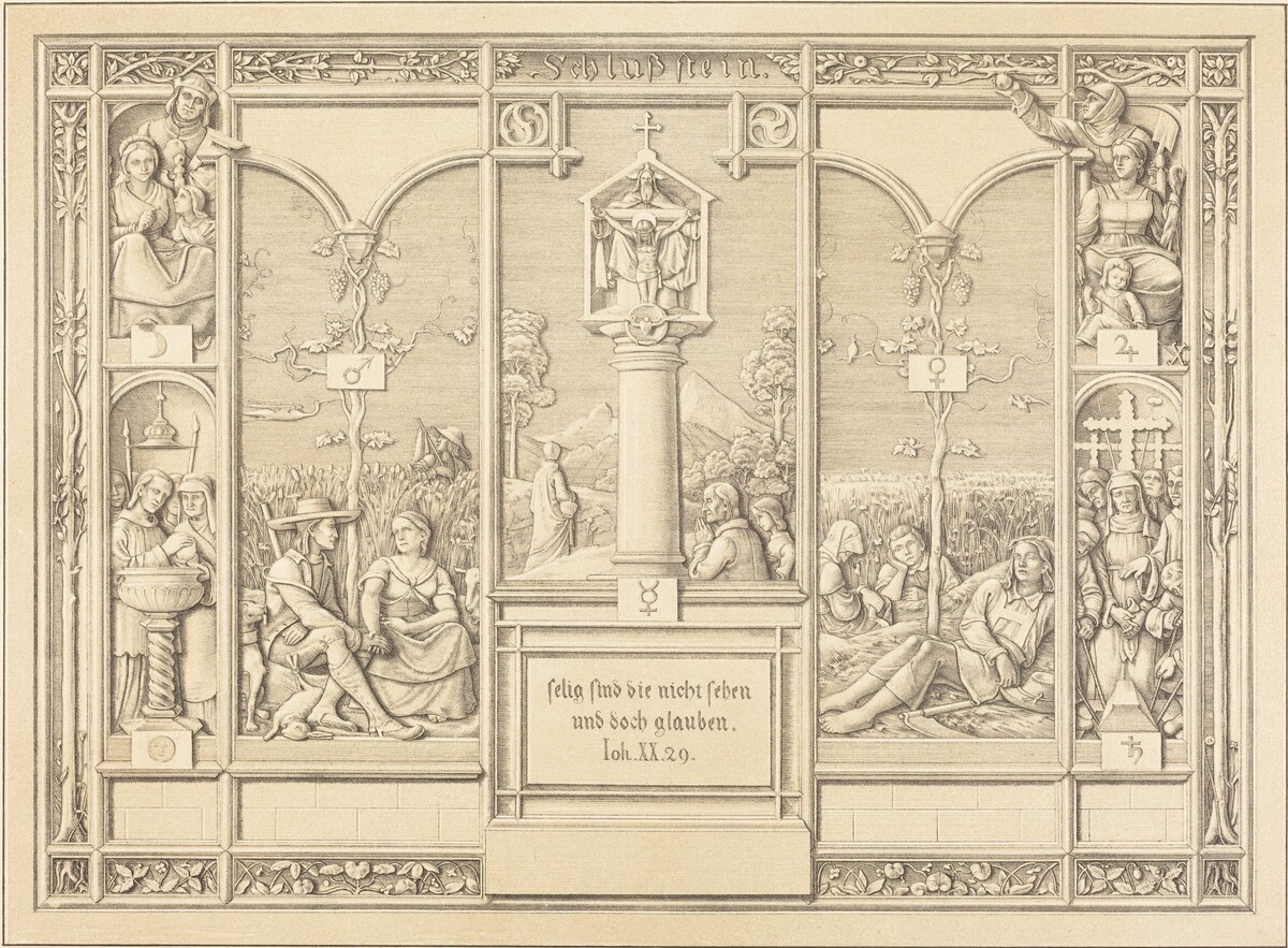 Tailpiece: Selig sind die nicht sehen und doch glauben (Blessed are those who do not by Ferdinand Olivier