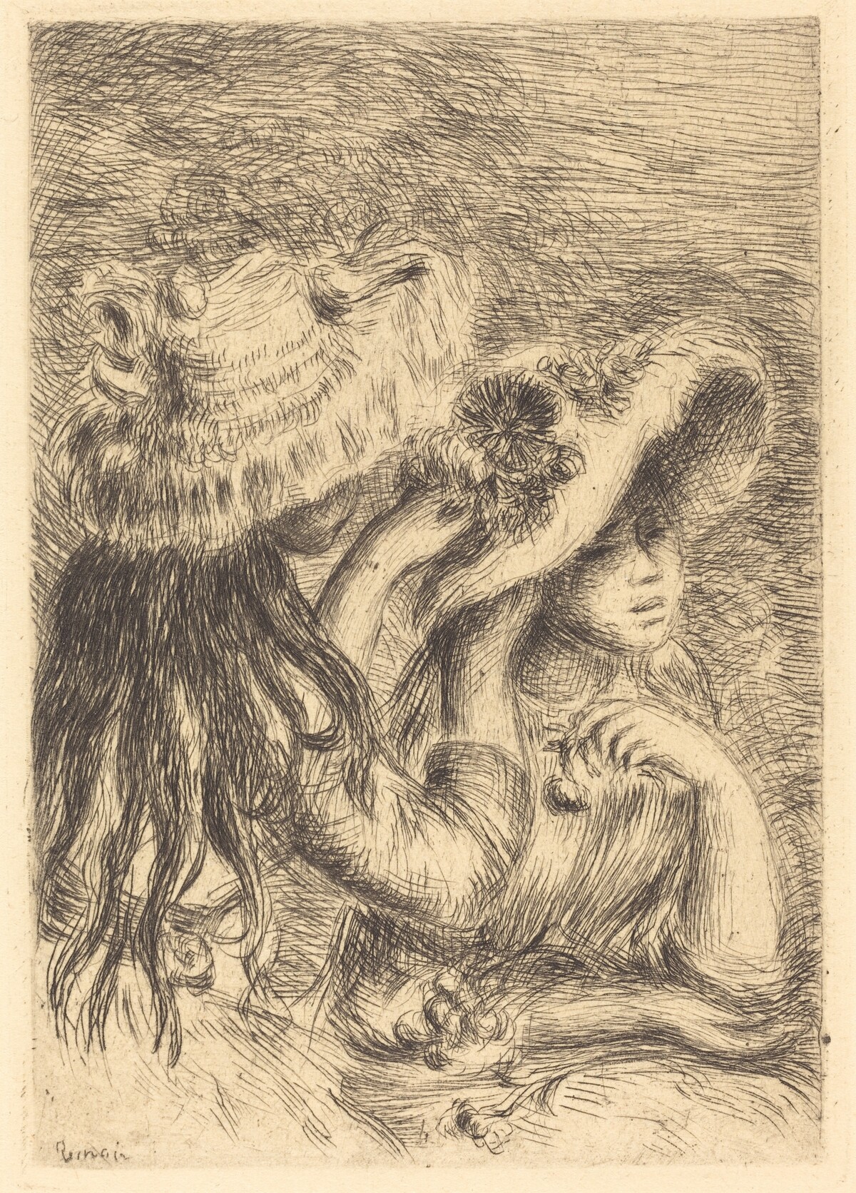 The Hat Pin (Le chapeau epingle) by Auguste Renoir