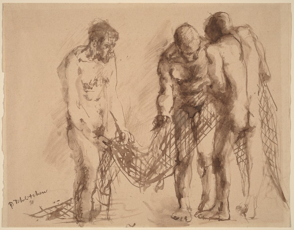 Les Pêcheurs by Pavel Tchelitchew
