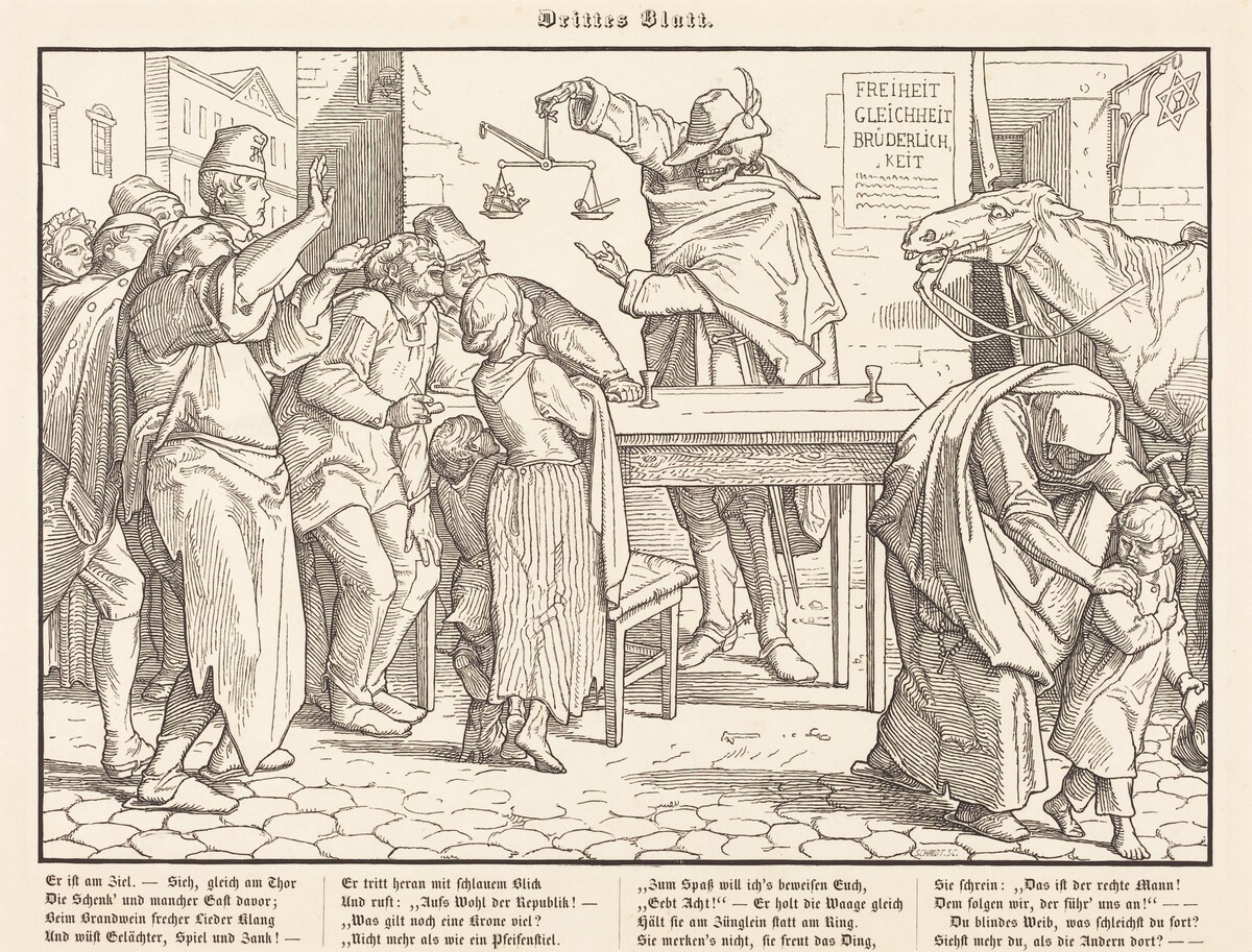Auch ein Todtentanz III by Alfred Rethel