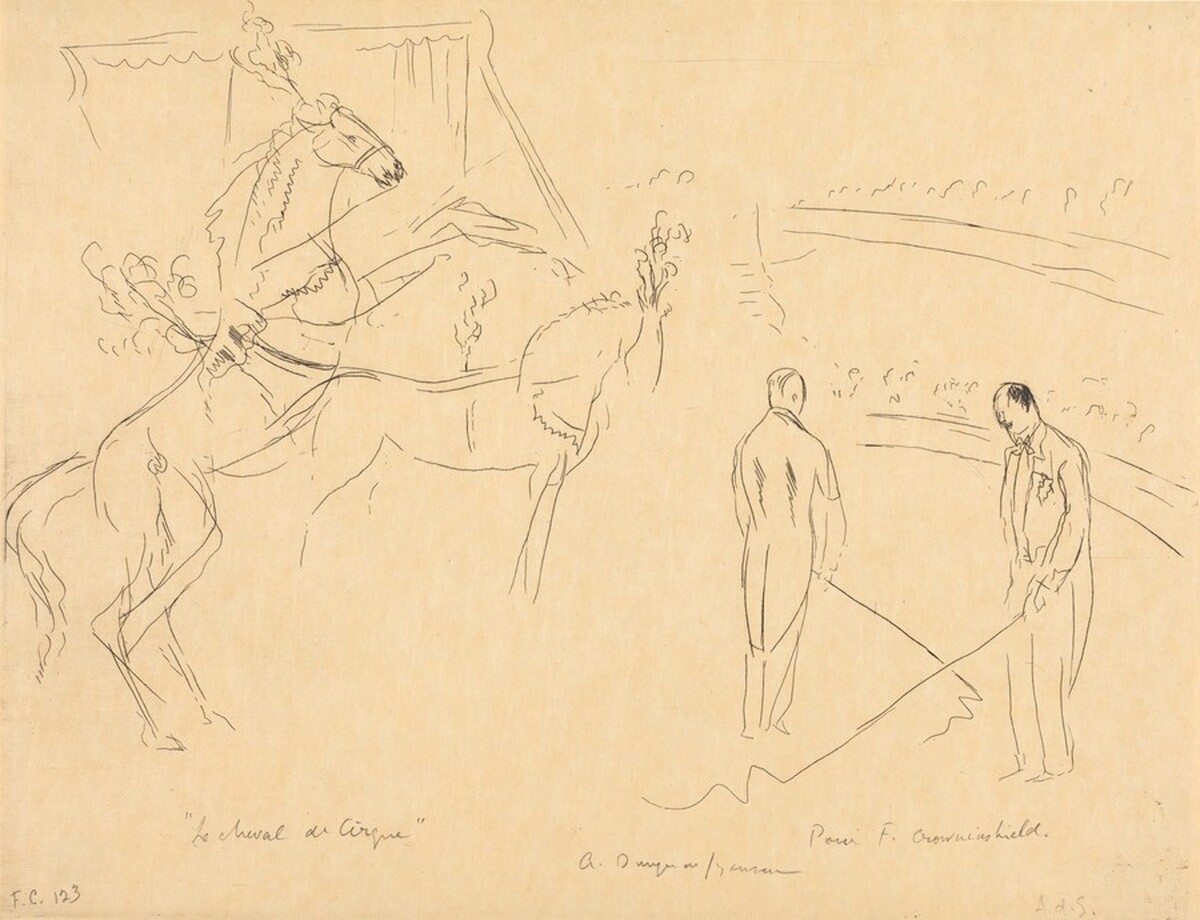 Performing Horses by André Dunoyer de Segonzac