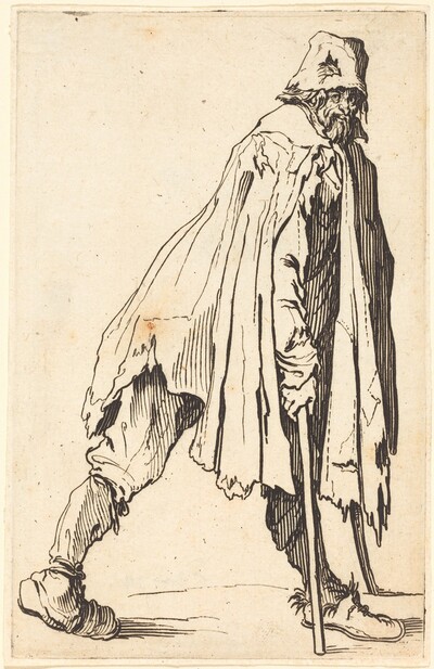 Beggar with Crutches and Cap