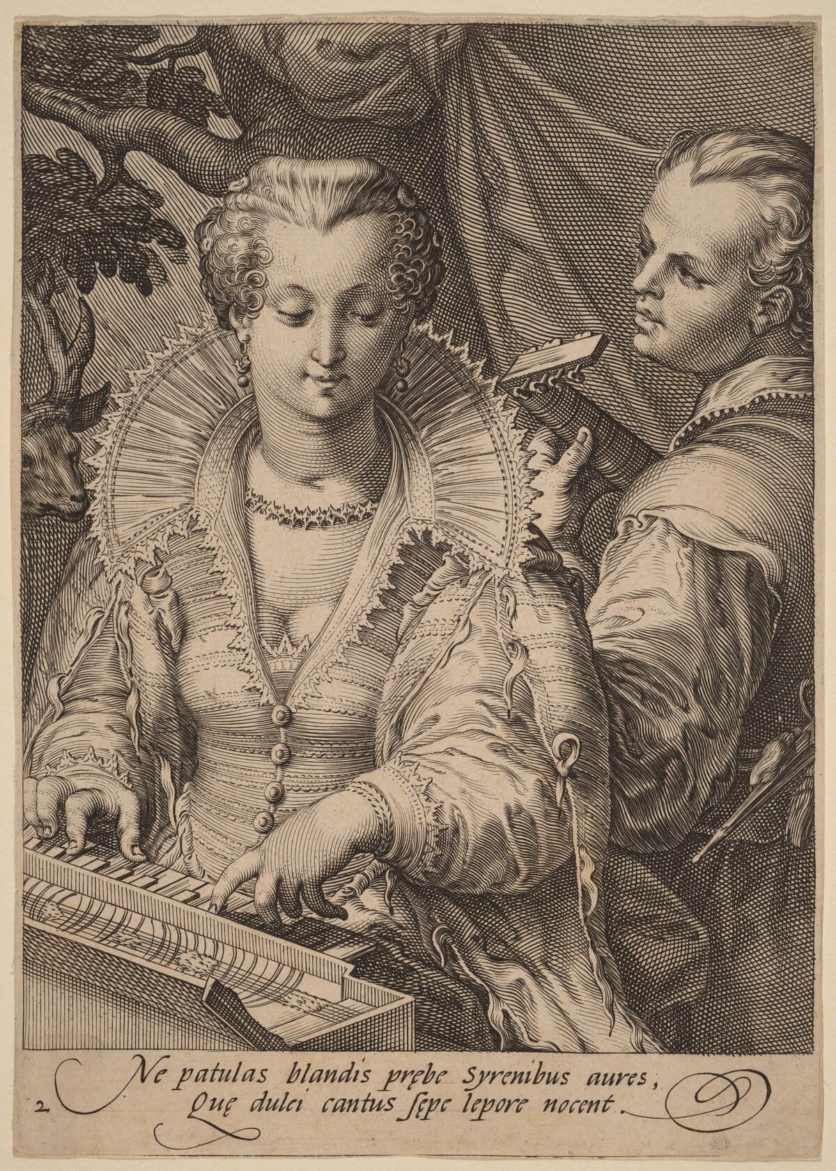 Hearing by Jan Pietersz Saenredam after Hendrik Goltzius