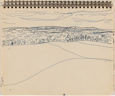 Landscape with Hills and Trees