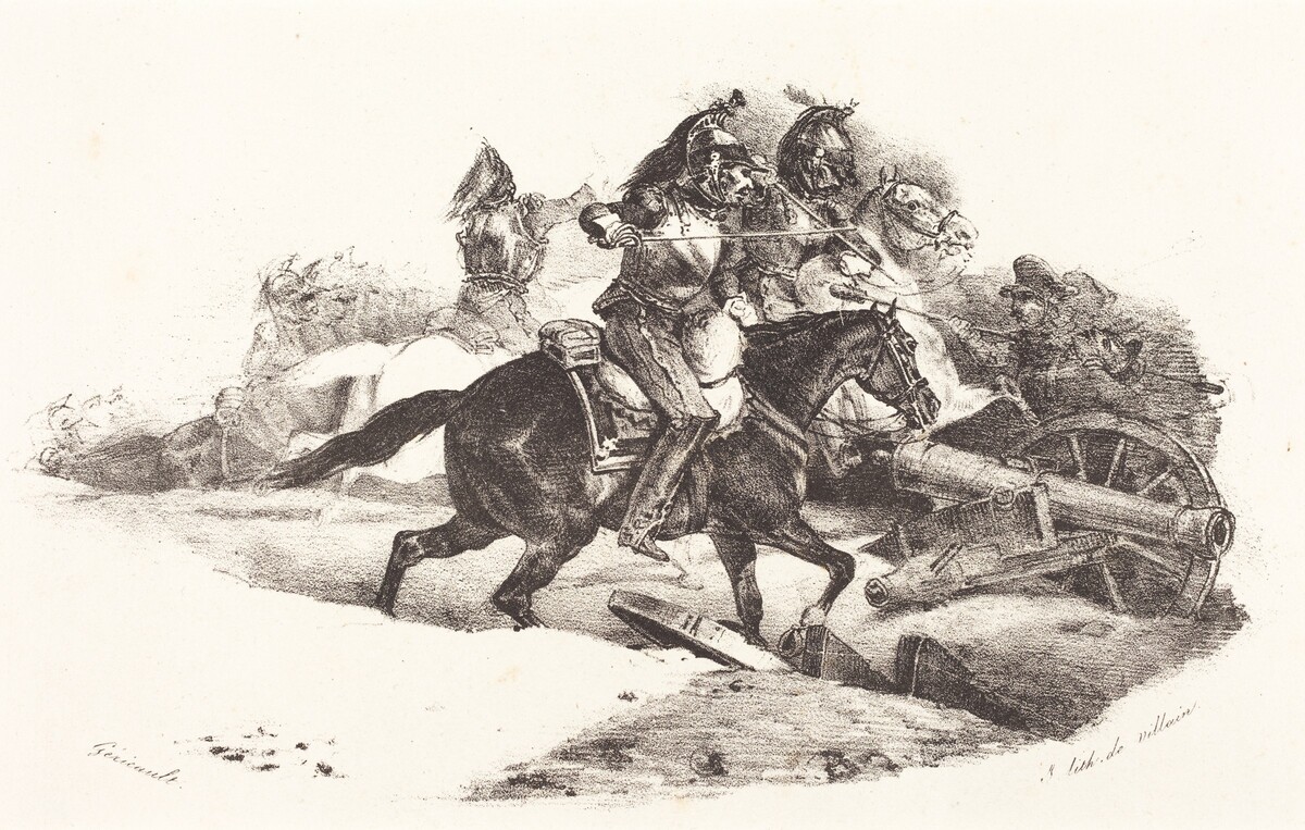 Cuirassiers Charging by Théodore Gericault