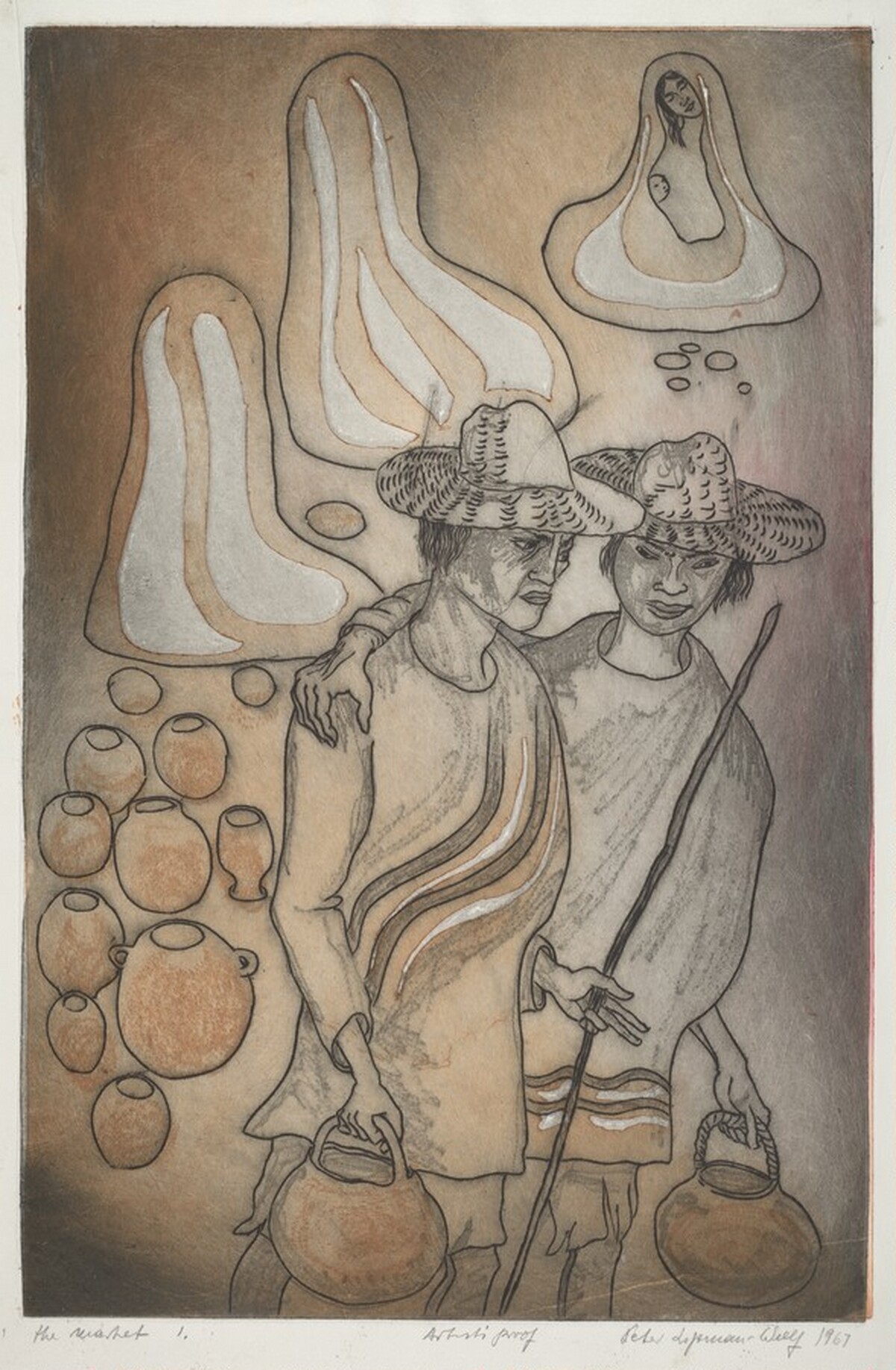 The Market [left side] by Peter Lipman-Wulf