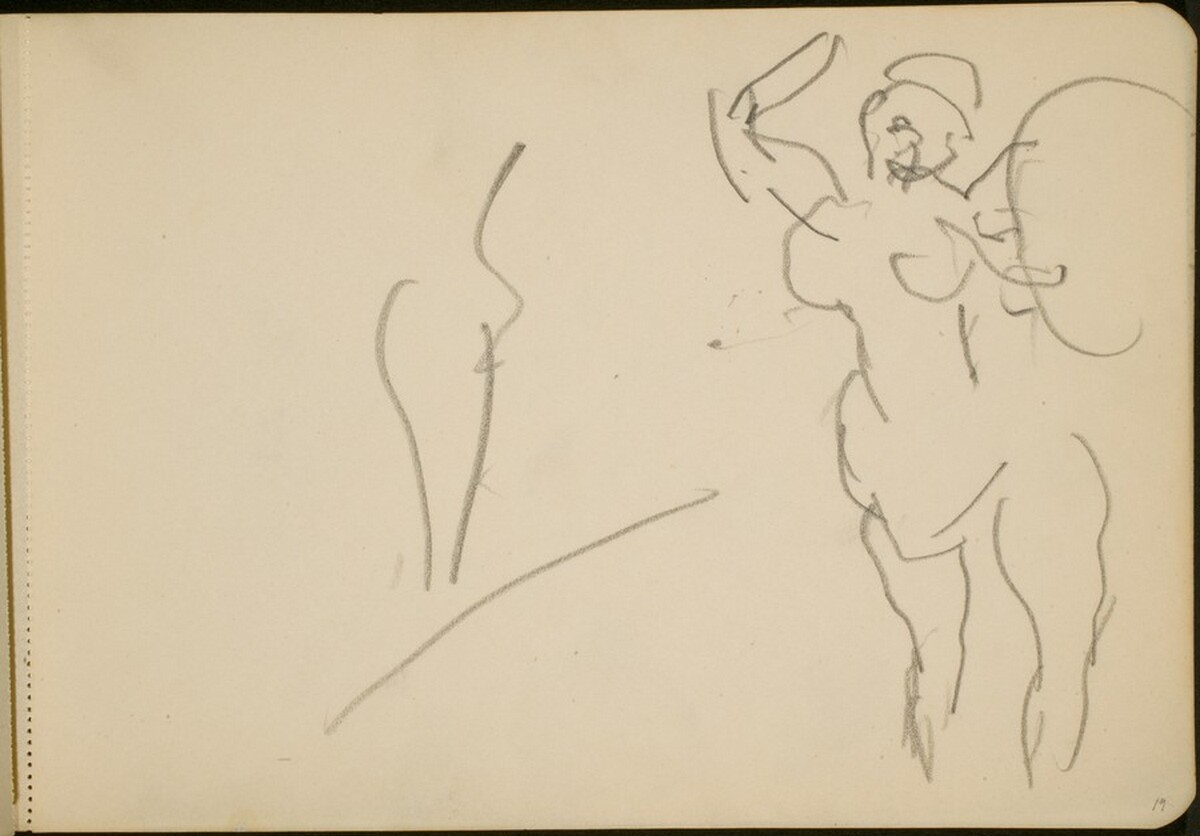 Stehende Akrobatin (Standing Female Acrobats) [p. 19] by Max Beckmann
