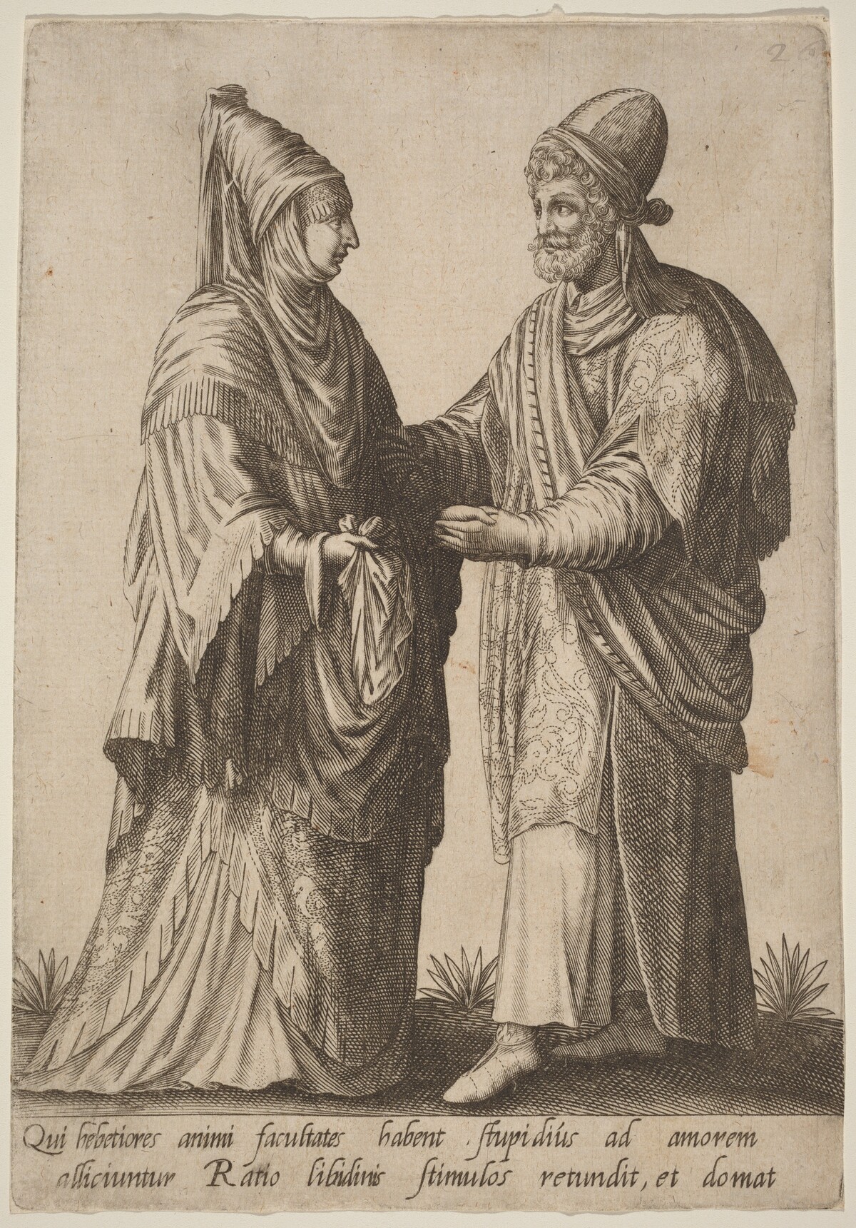 Qui hebetiores animi facultates... by Robert Boissard after Jean-Jacques Boissard