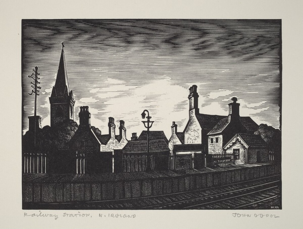 Railway Station, Northern Ireland by John H. DePol