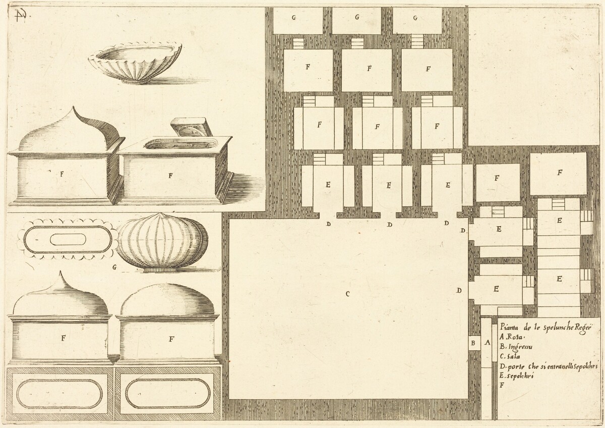 Plan of the Spelunche Regee by Jacques Callot