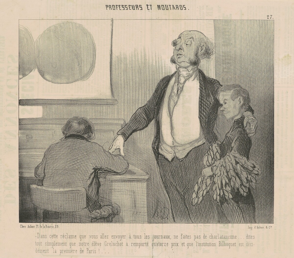 Dans cette réclame que vous allez envoyer ... by Honoré Daumier