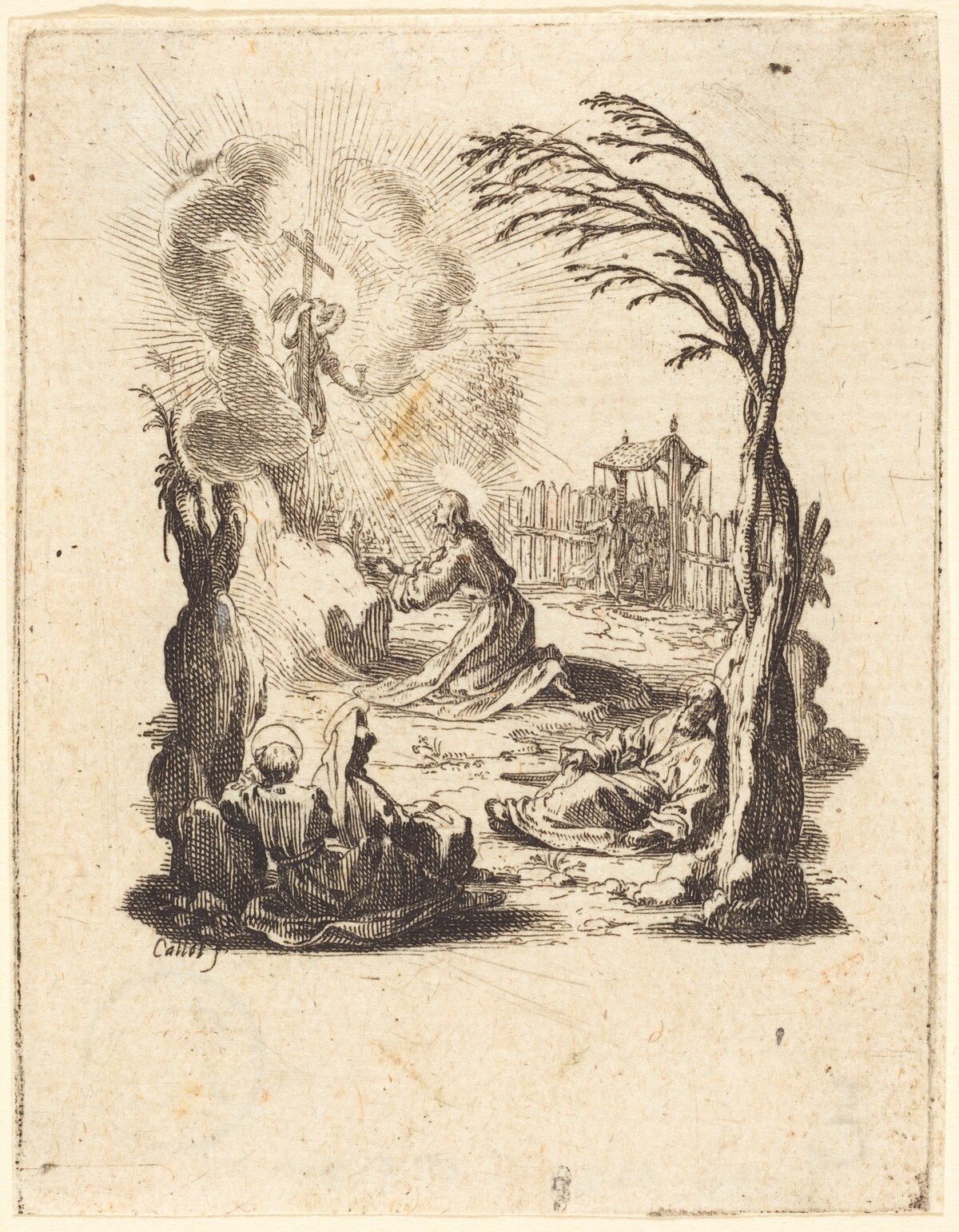 The Agony in the Garden by Jacques Callot
