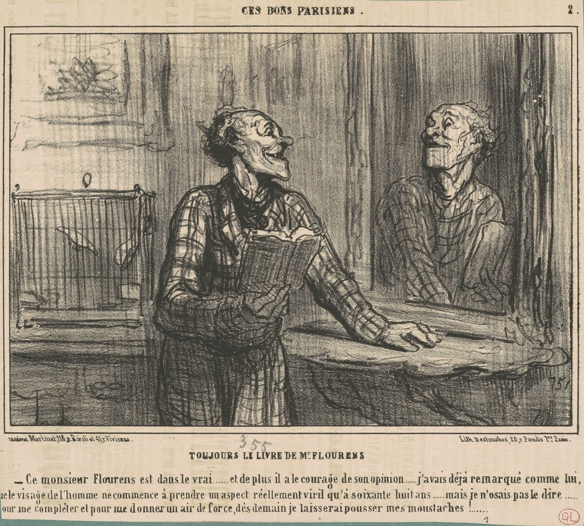 Toujours le livre de M. Flourens by Honoré Daumier
