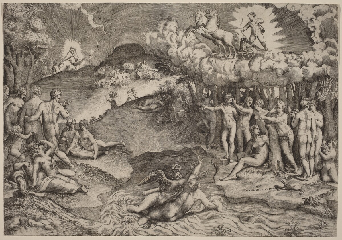 The Triumph of Love by Giulio Bonasone