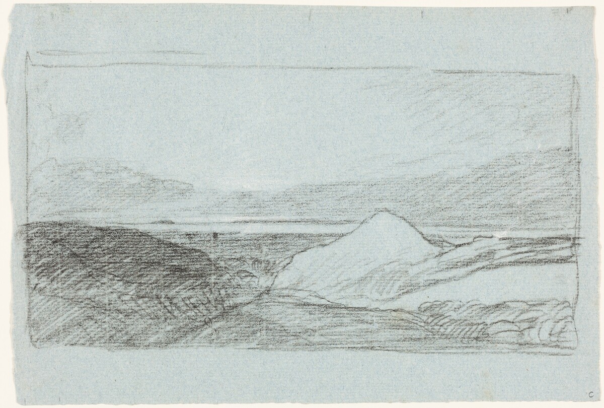 Landscape with Hills and Water by Attributed to John Sell Cotman