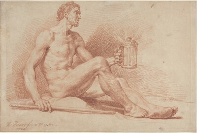 Male Nude with a Lamp (Diogenes)