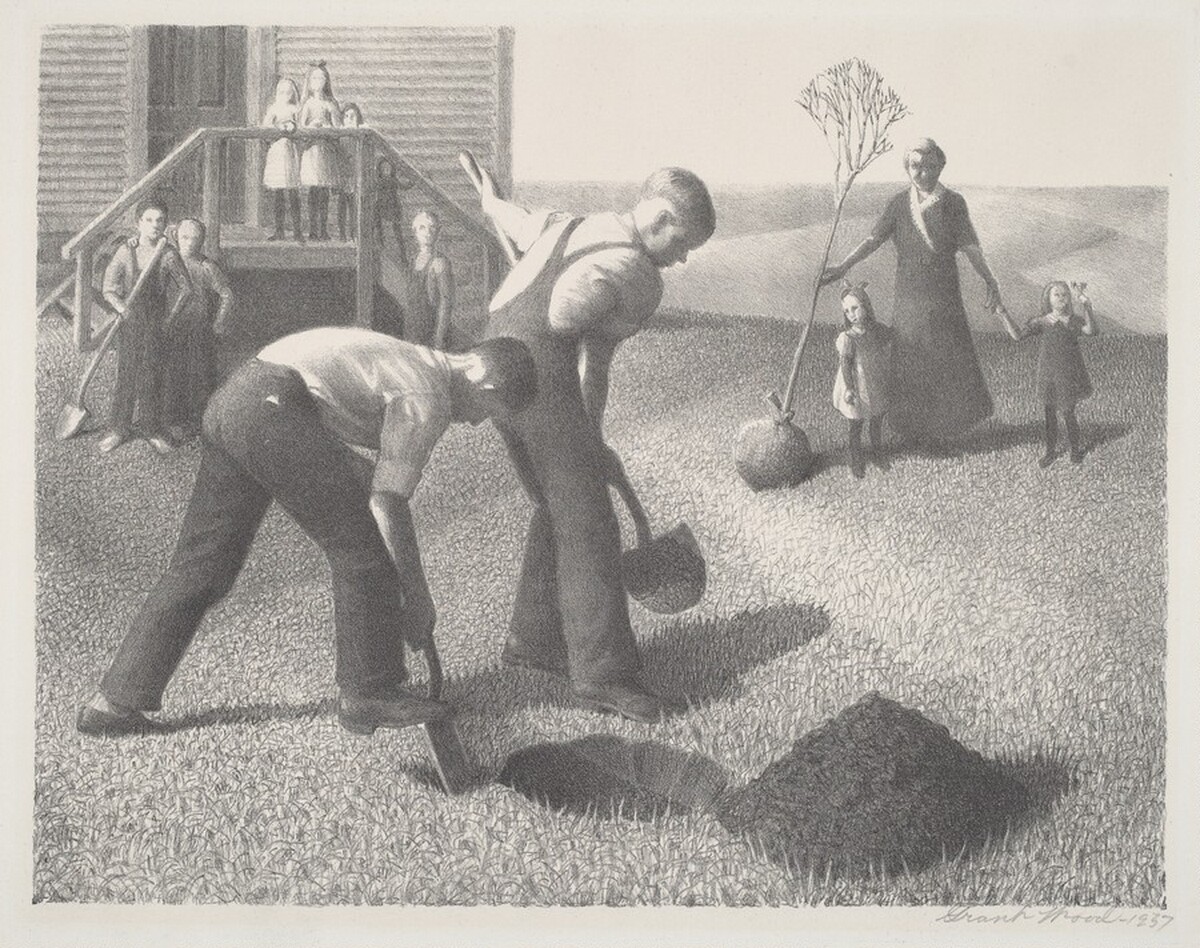 Tree Planting by Grant Wood
