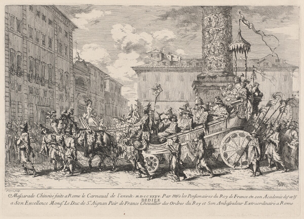 Mascarade Chinoise faite a Rome (Chinese Masquerade) by Jean-Baptiste-Marie Pierre