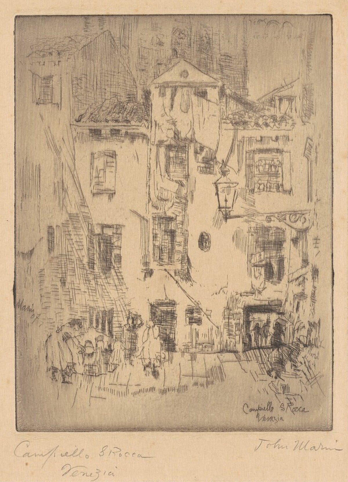 Campiello S. Rocco, Venice by John Marin