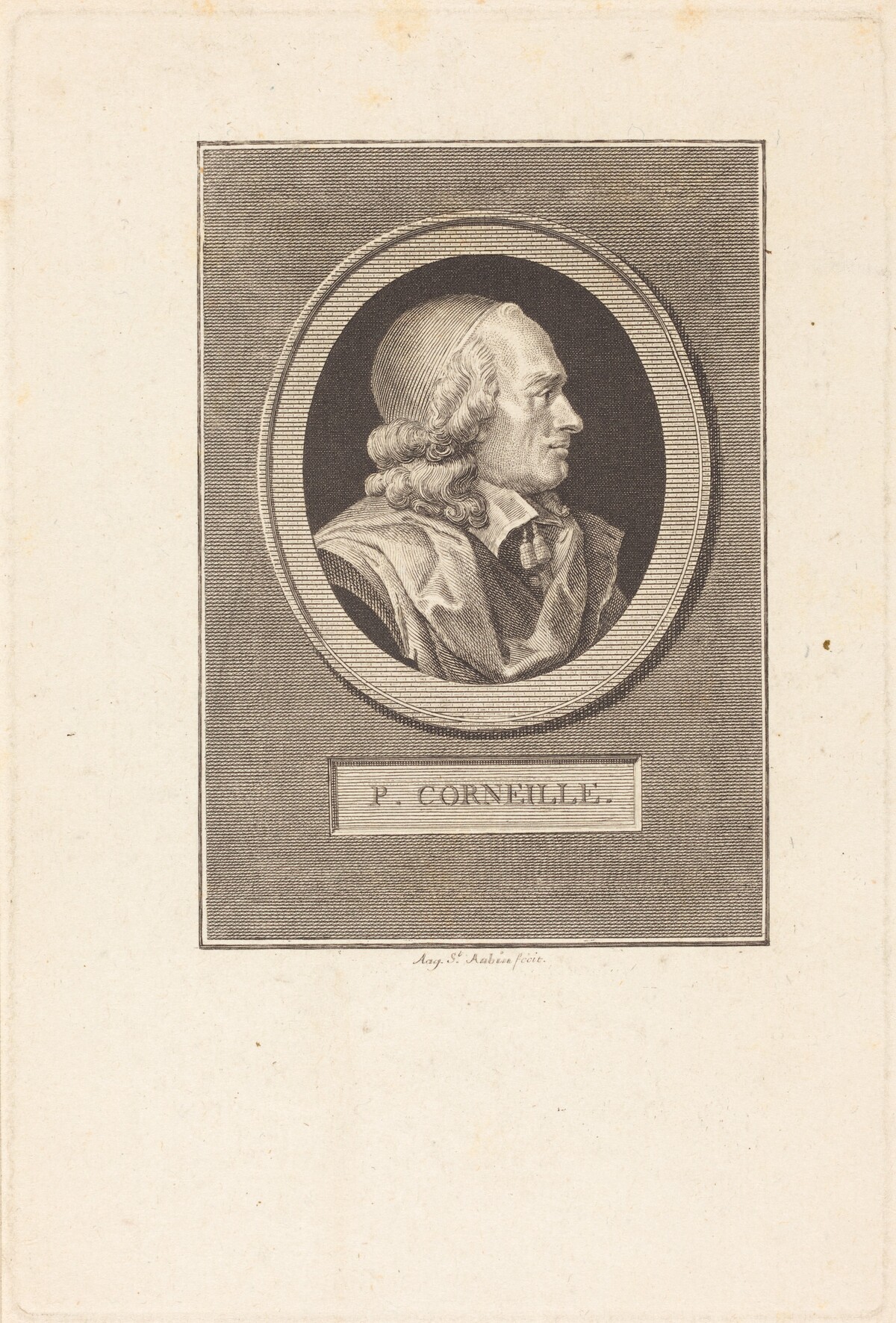 Pierre Corneille by Augustin de Saint-Aubin