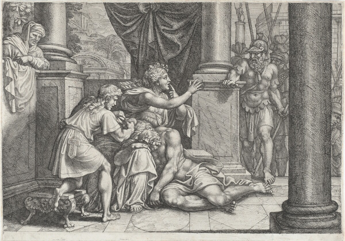 Samson and Delilah by Michel Corneille