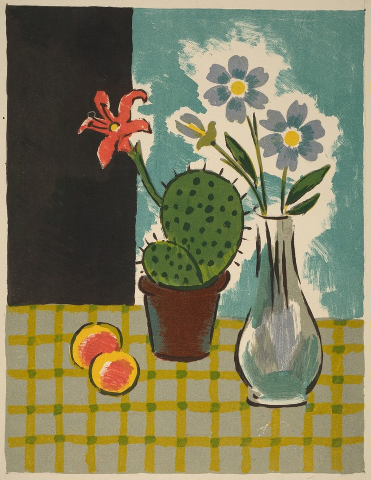 Still Life with Cactus by Alexander Semenovich Verdernikov
