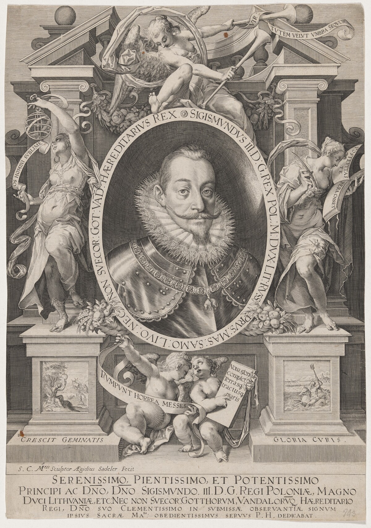 Sigismund III, King of Poland by Aegidius Sadeler II