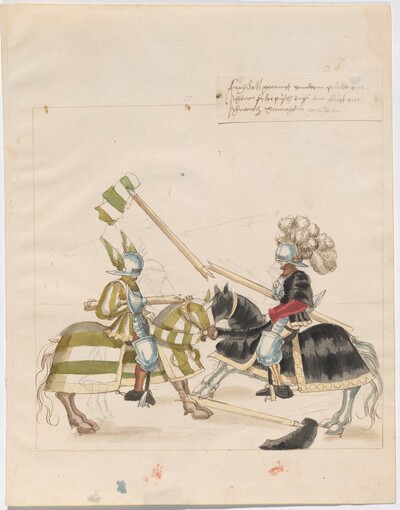 Mock Joust of War with Flying Shields