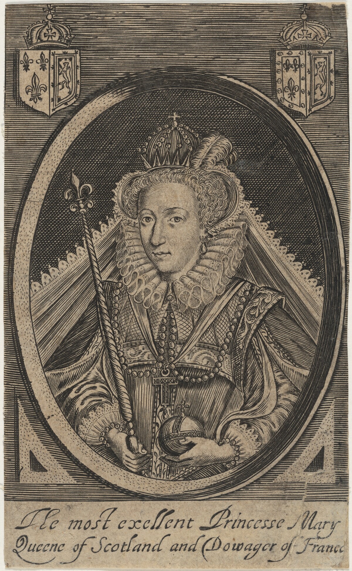Mary, Queen of Scots by after Renold Elstrack