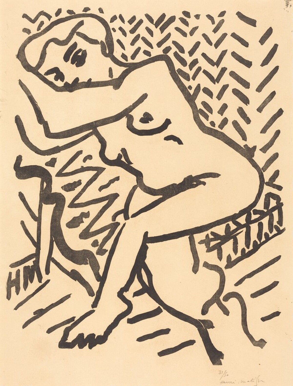 Seated Nude, Light Version (Petit Bois clair) by Henri Matisse
