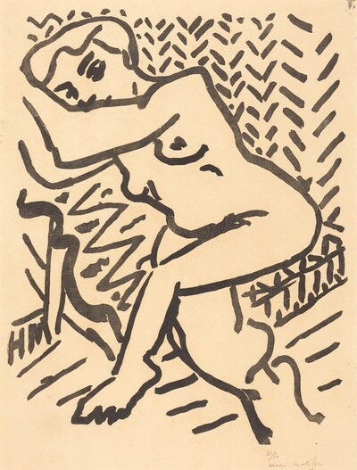 Seated Nude, Light Version (Petit Bois clair)