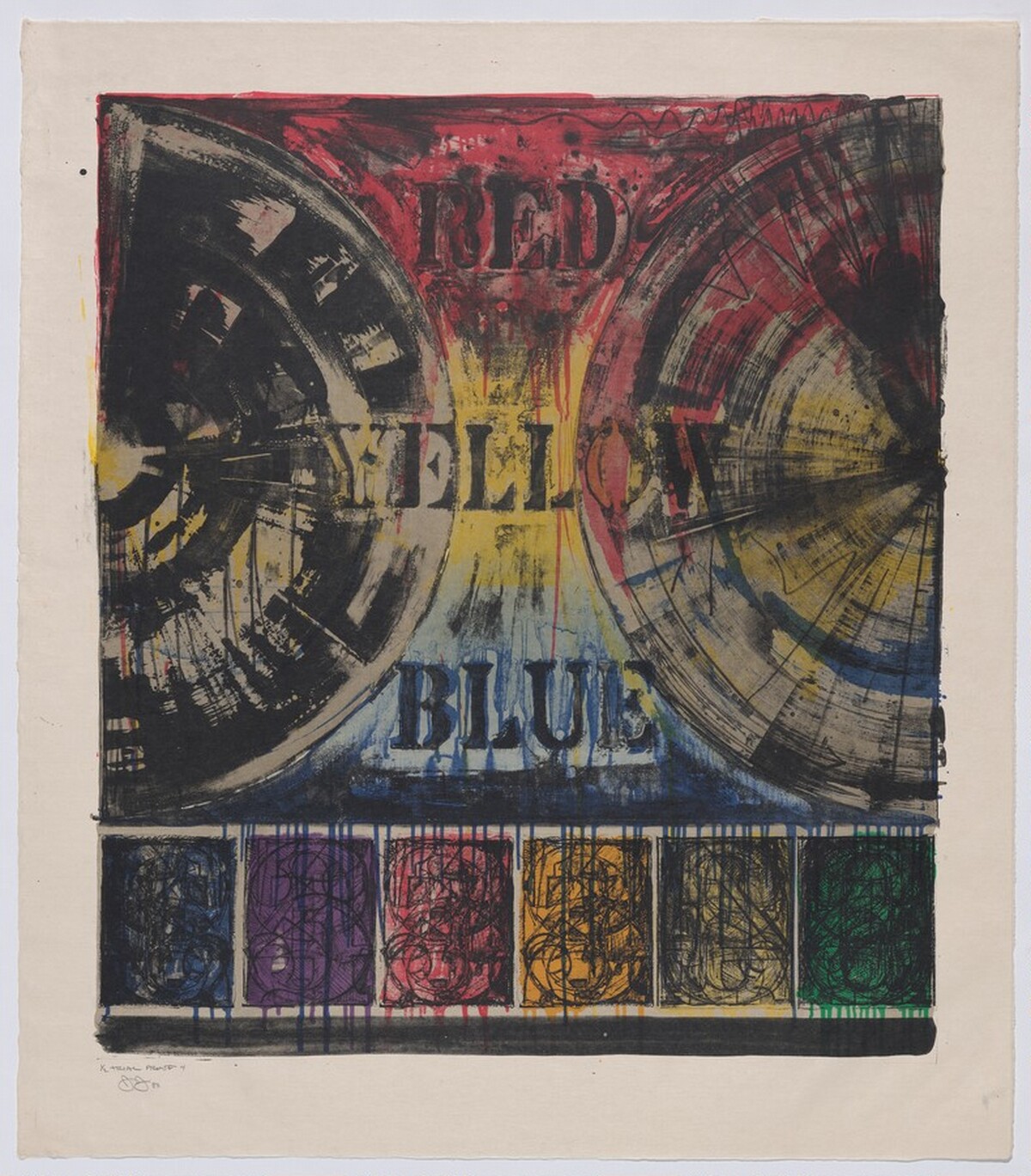Untitled [trial proof 4] by Jasper Johns