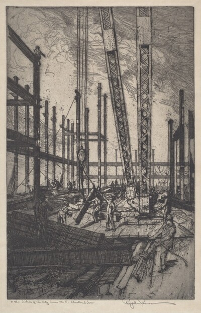 Toilers of the City Series No. 5 - Structural Iron