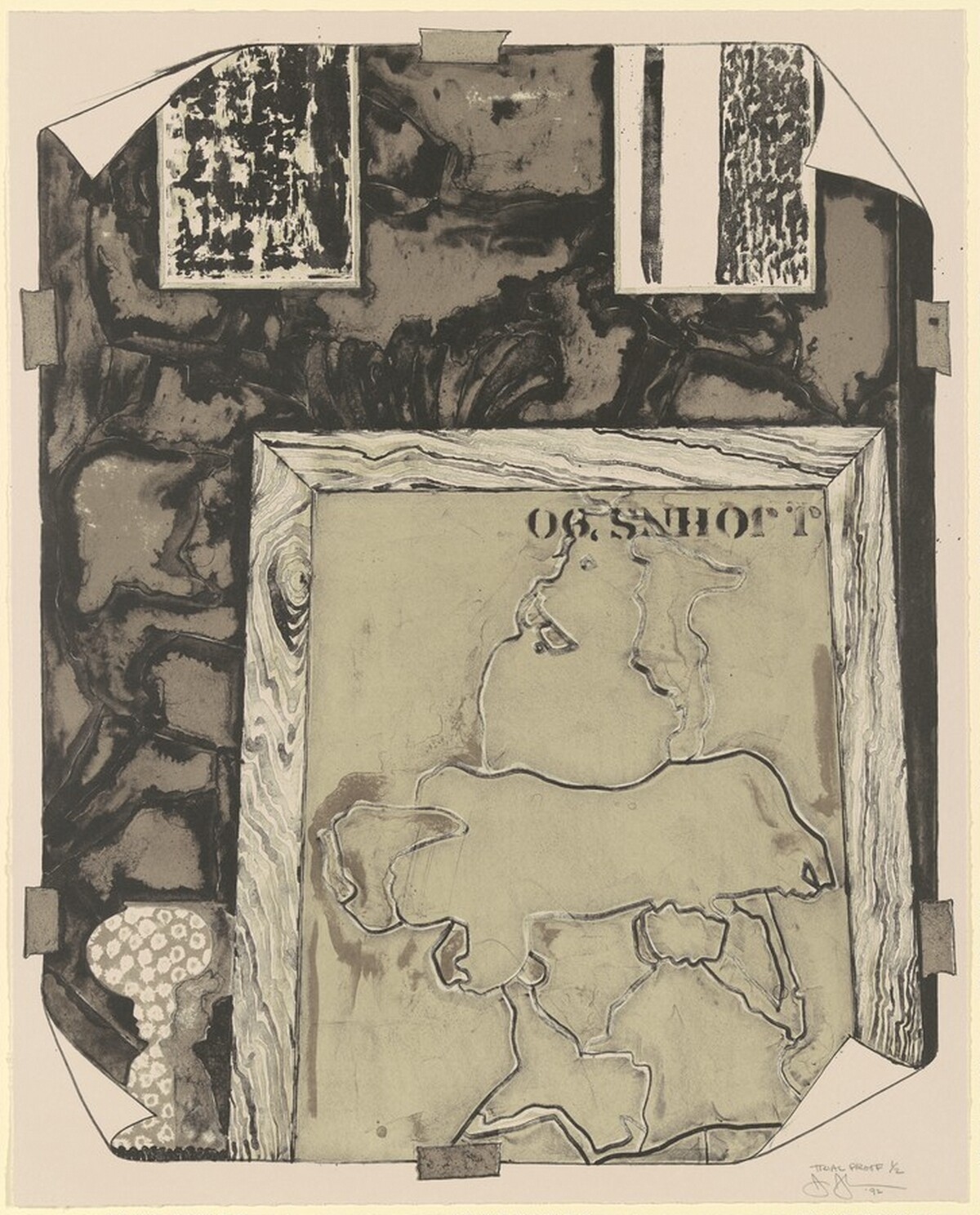 Untitled [trial proof] by Jasper Johns