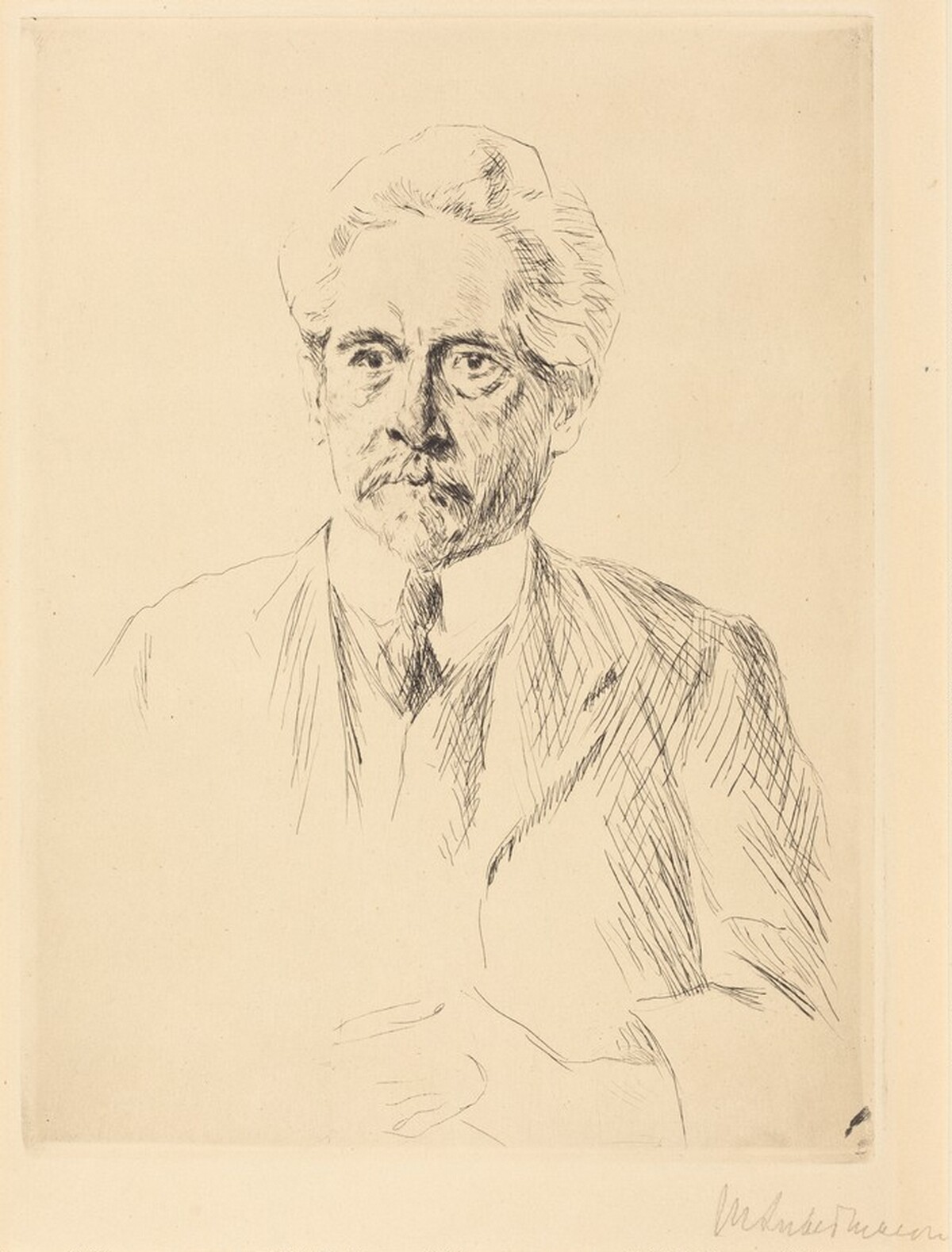 Portrait of a Man by Max Liebermann