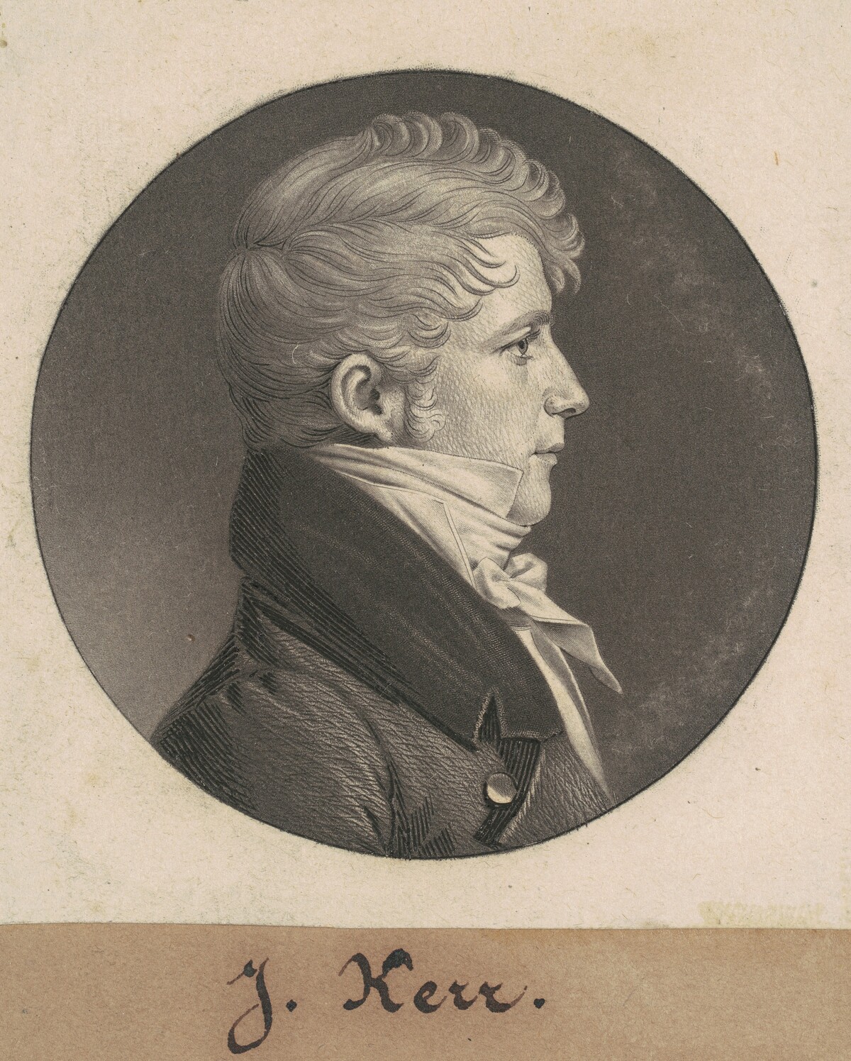 John Leeds Kerr by Charles B. J. Févret de Saint-Mémin
