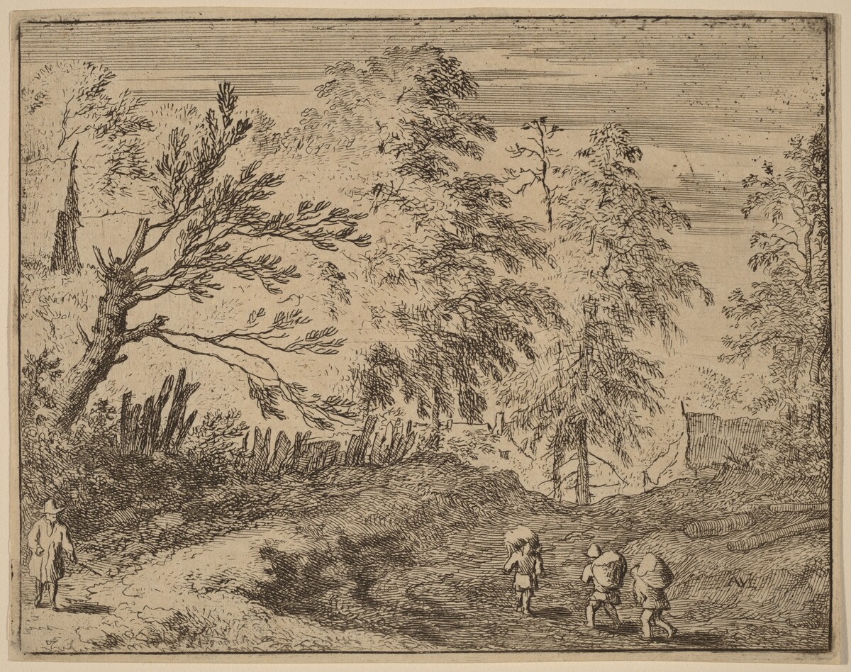 Three Porters by Allart van Everdingen
