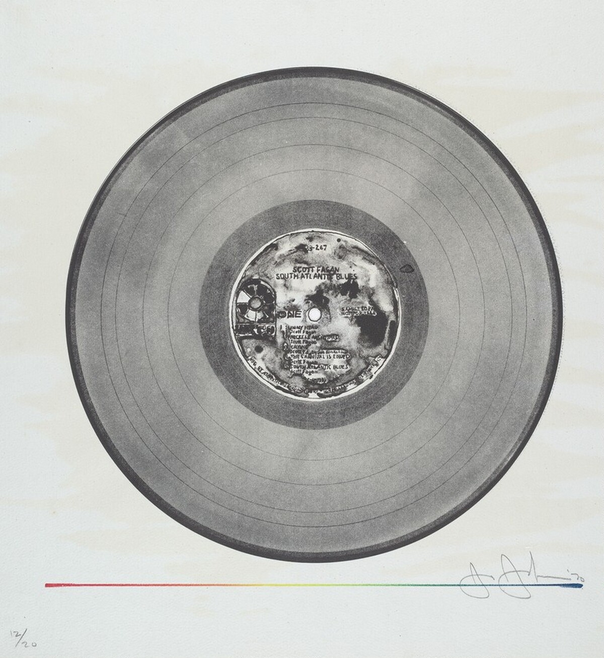 Scott Fagan Record by Jasper Johns